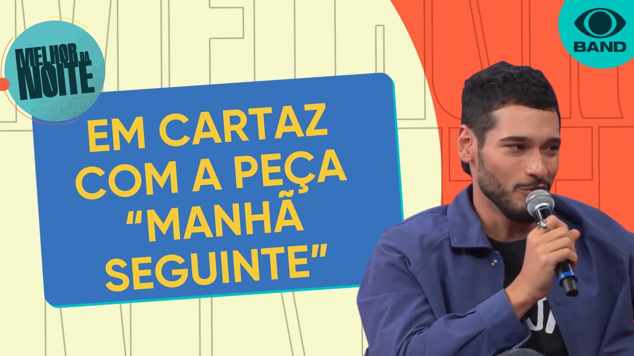 Ator Bruno Fagundes em cartaz com a peça “Manhã Seguinte”
