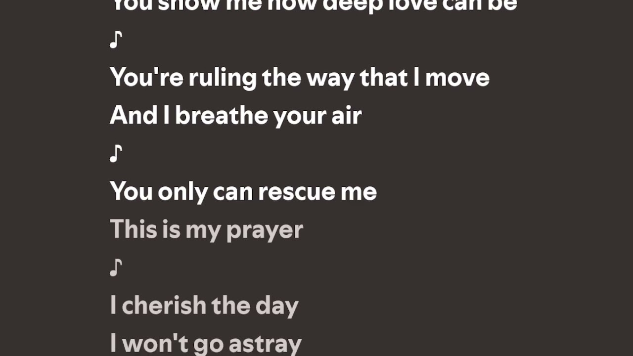 Sade - Cherish The Day (Lyrics)