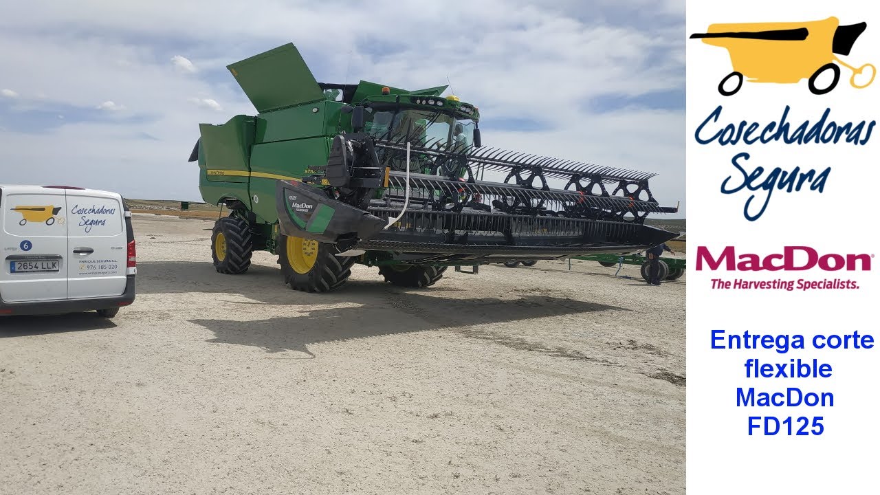 Puesta en marcha corte flexible MacDon FD125 en Monegrillo (Zaragoza)