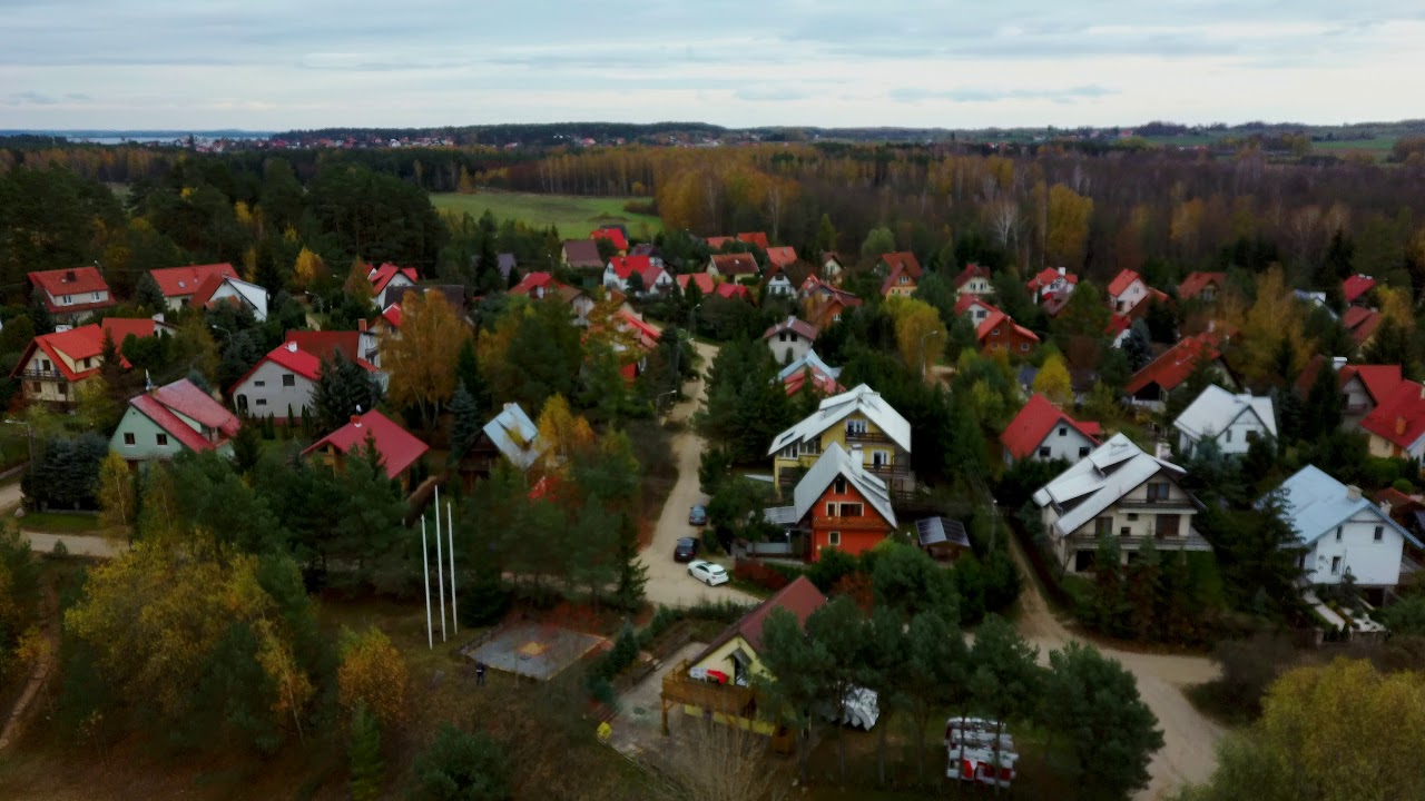 Wilkasy Zalesie plaża z drona fimi x8  październik 2019