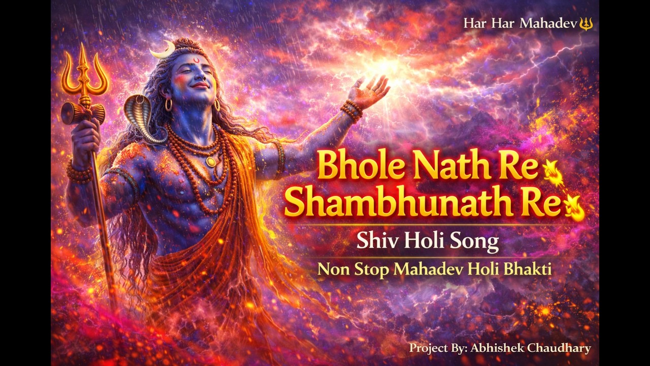 1HR Bhole Nath Re 🔥 Shambhunath Re Holi Song | Non Stop Shiv Holi Bhakti