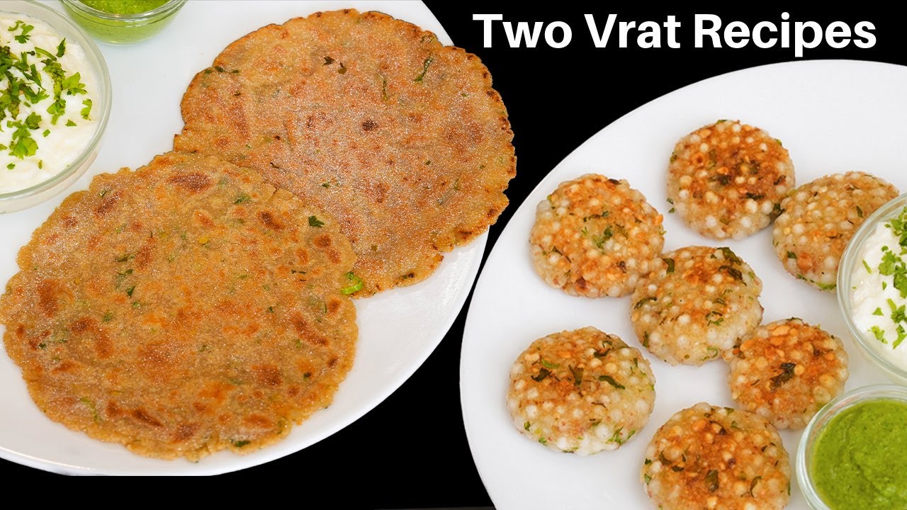 नवरात्री के लिए दो चटपटी रेसिपी | Sabudana Vada | Vrat ka Paratha | Vrat Ka Khana | Kabitaskitchen