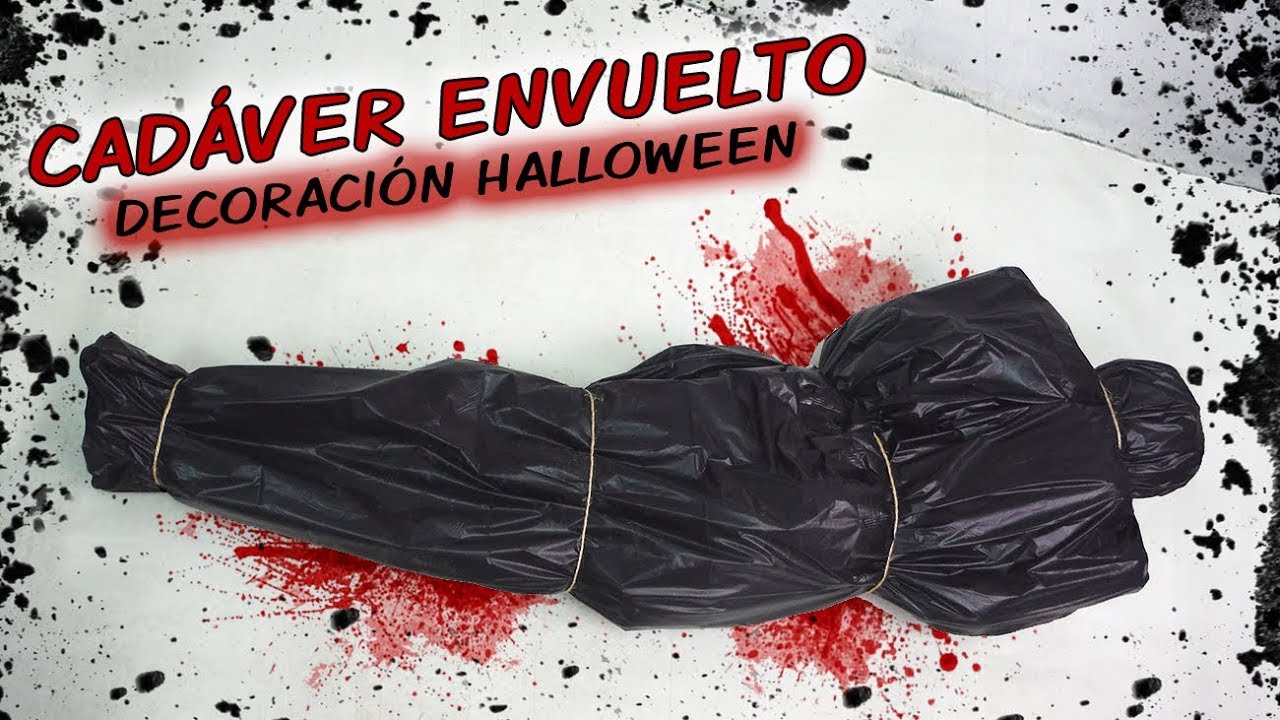 CADÁVER ENVUELTO 💀 ⚰️ / Decoración para Halloween 😱🎃
