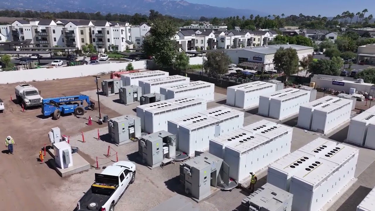 BEI Construction - Battery Energy Storage System (BESS) Footage - Goleta Project