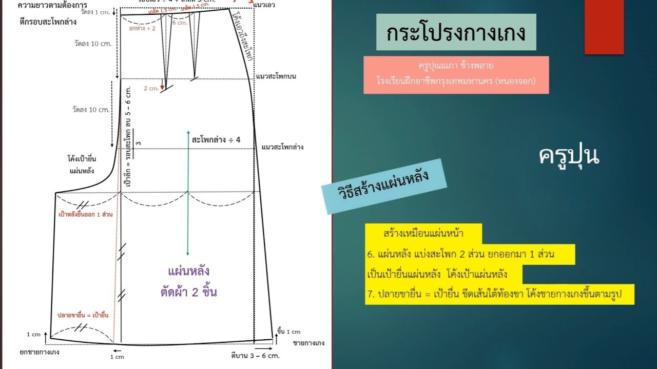 กระโปรงกางเกง / ครูปุนทำนู่นนี่