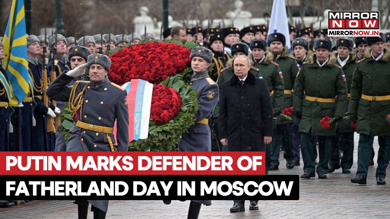 Putin Lays Wreath at the Tomb of the Unknown Soldier on the Day of the Defender of the Fatherland