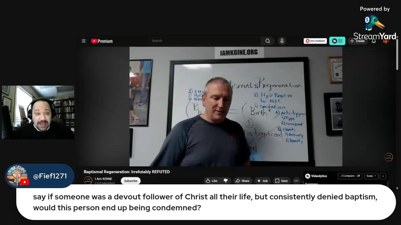 Baptismal Regeneration is Biblical (Response Video)