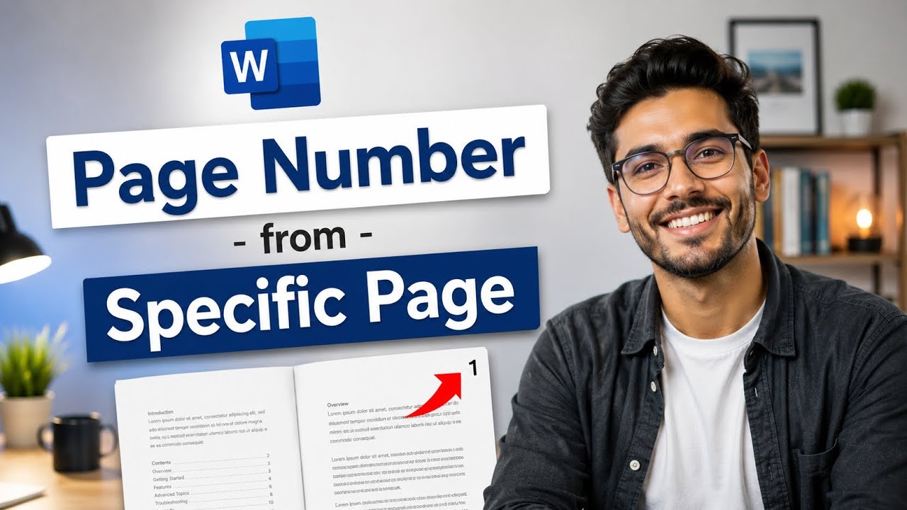 How To Add Page Number From Specific Page In Microsoft Word File