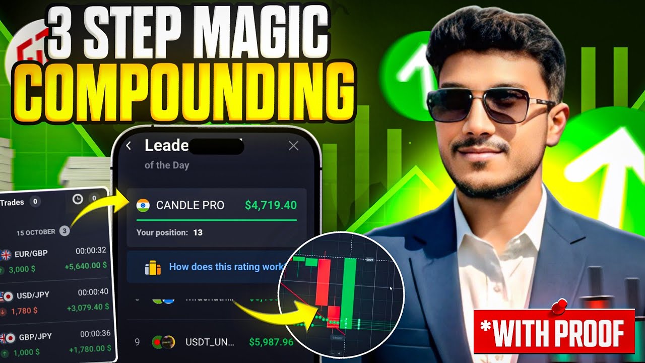 Quotex 3 Step 🔥 Compounding Strategy | Quotex Trading Strategy using Support and Resistance 