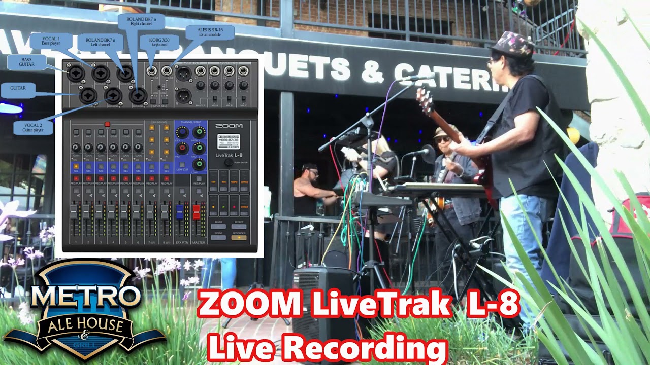 ZOOM LiveTrak L 8 live recording
