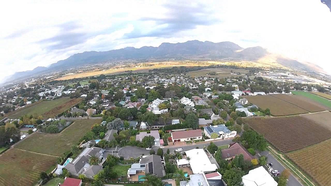 Paarl Valley and the Drakenstein Mountains: A bird's eye view.