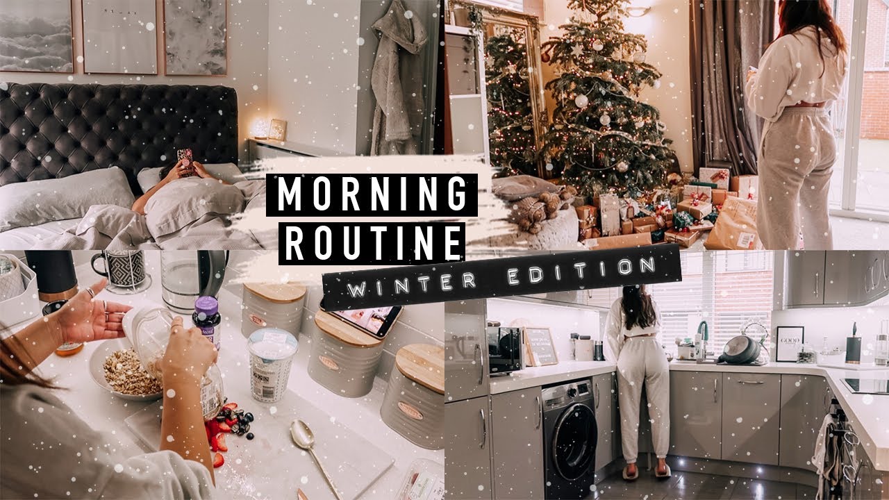 REALISTIC WINTER MORNING ROUTINE · WHAT I EAT & SPEED CLEAN WITH ME | Emily Philpott