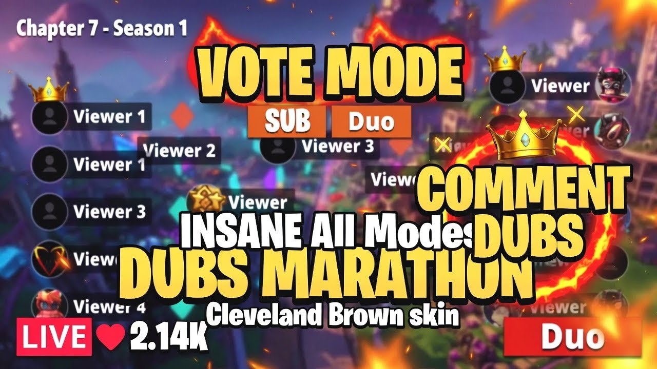 🔴 INSANE C7S1 DUBS MARATHON! 👑🌴 Crowns LIVE w/ Viewers 🔥 VOTE SUB NOW!