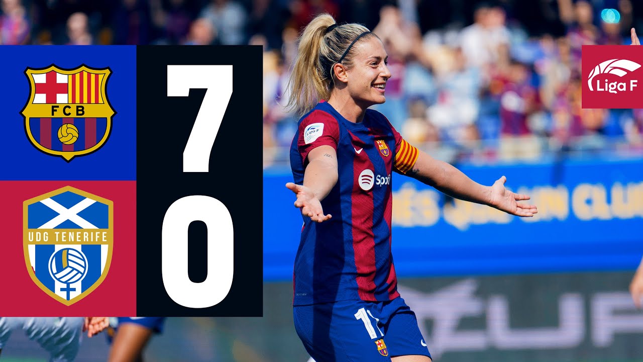 LIGA F | FC BARCELONA 7 vs 0 COSTA ADEJE TENERIFE 🔵🔴