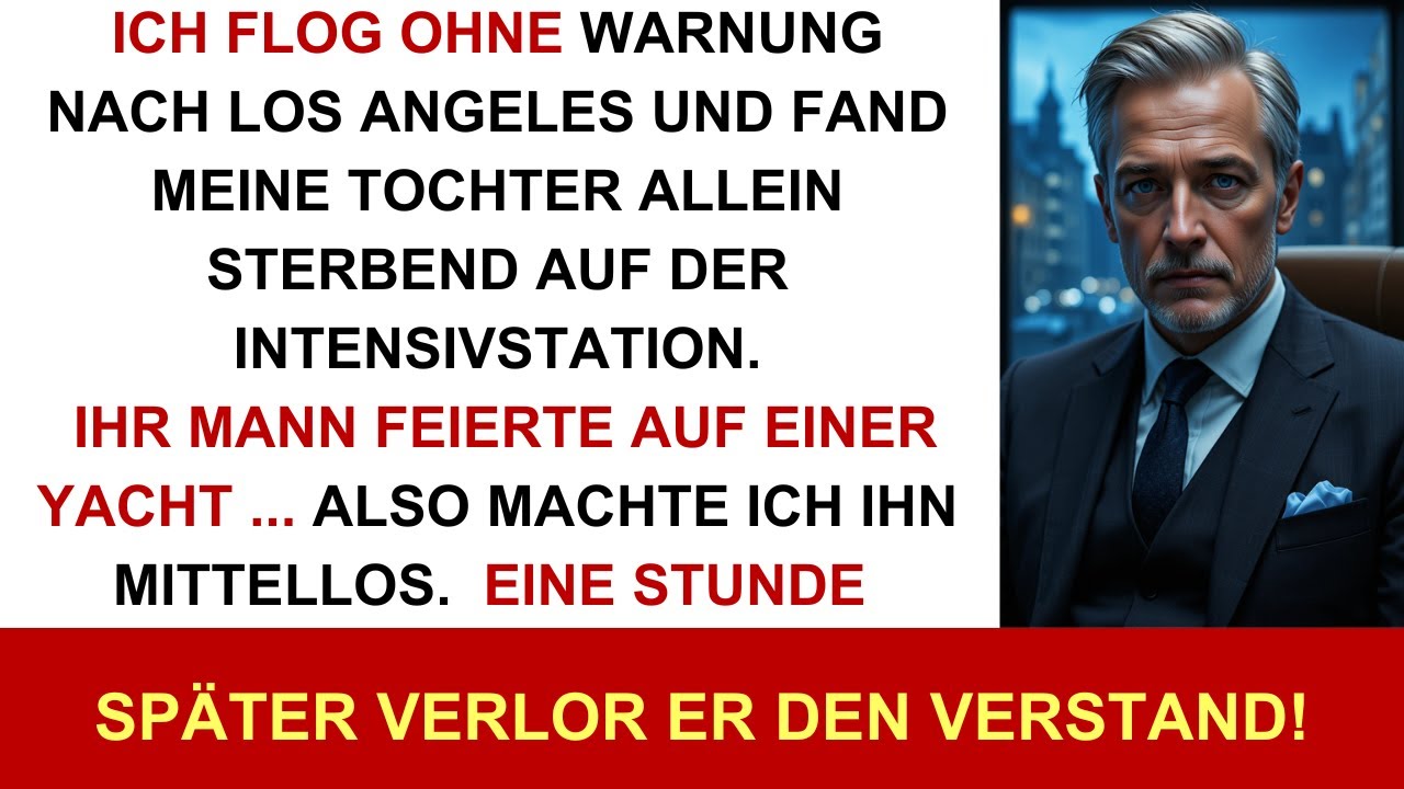 Während meine Tochter um ihr Leben rang, feierte ihr Mann auf einer Yacht. Was ich tat …