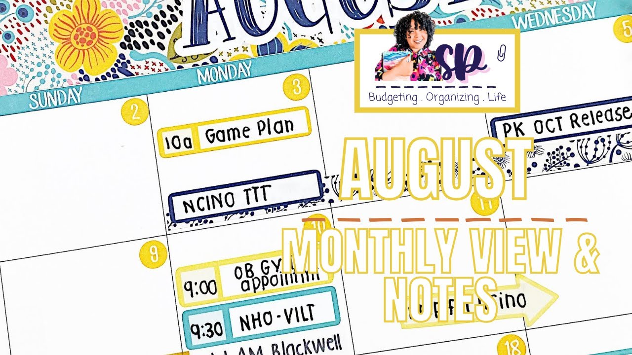 Эрин Кондрен. Ежемесячный просмотр и настройка заметок за август 2020 года!