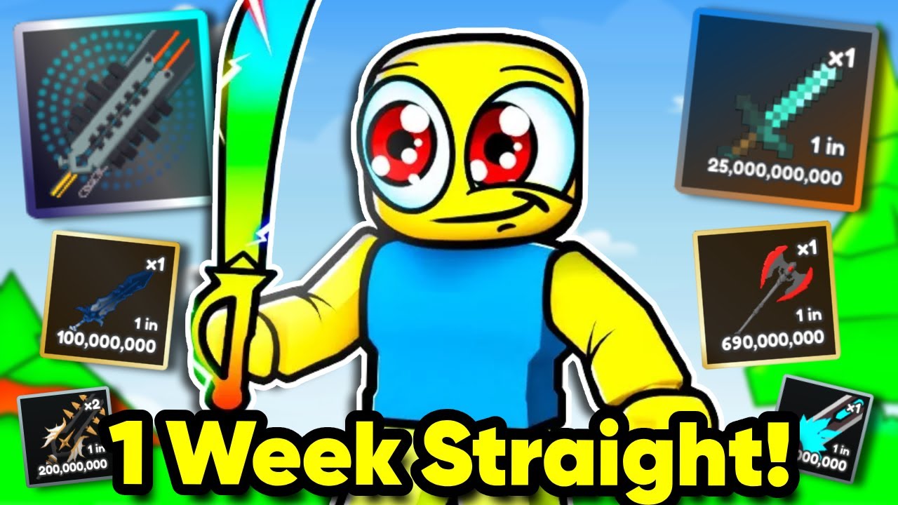 I Spent 1 WEEK STRAIGHT In Dungeon RNG and got MY BEST SWORD EVER!!! [MOVIE]