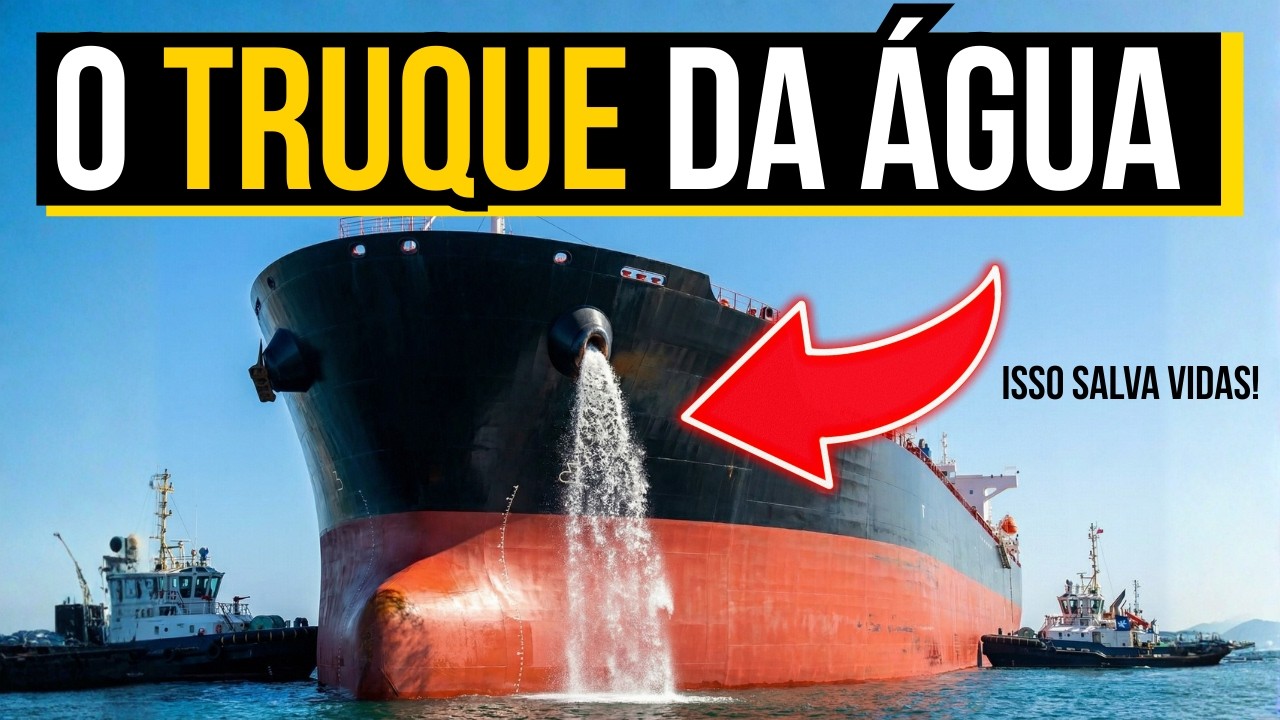Por que essa ÁGUA sai de TODO NAVIO?