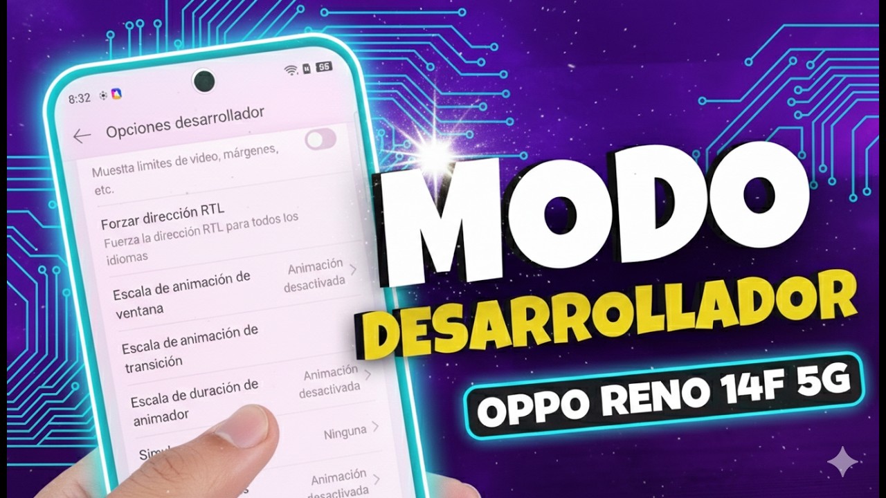 OPPO RENO 14F 5G  ACTIVAR MODO Desarrollador Paso a Paso ⚙️ Opciones Ocultas