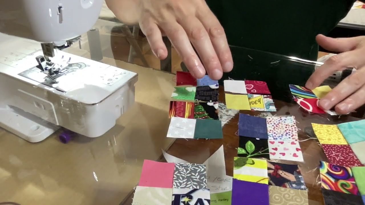 Postage Stamp Quilt Block using (36) 1.25