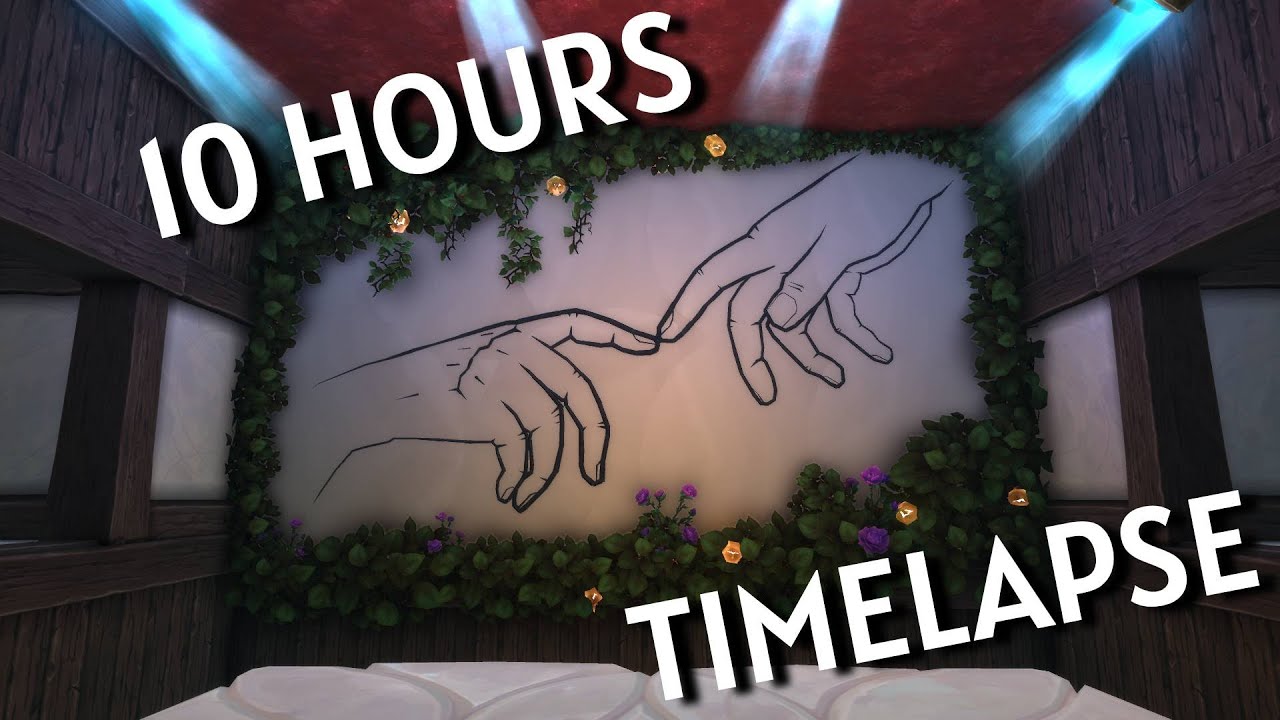 Player Housing | 10 Hour Stream Timelapse | The Creation of Adam