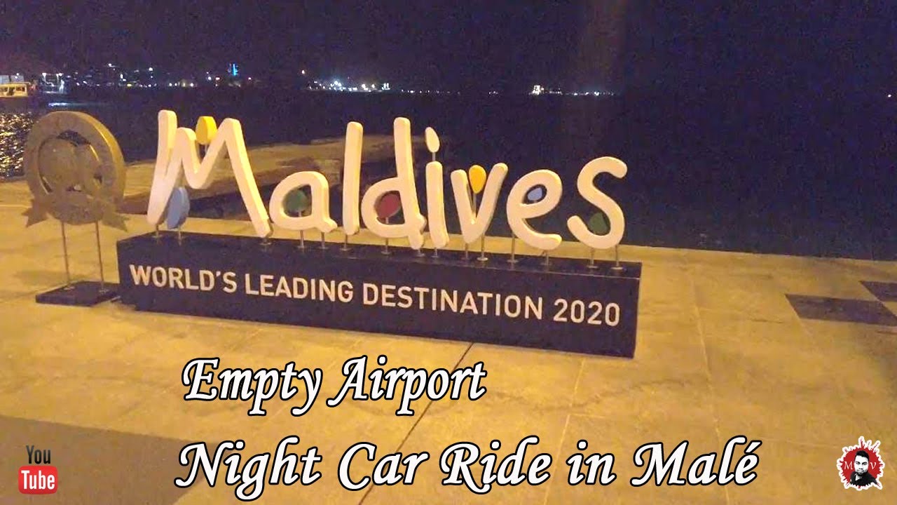 Empty Airport, Night Car Ride in Male, Maldives