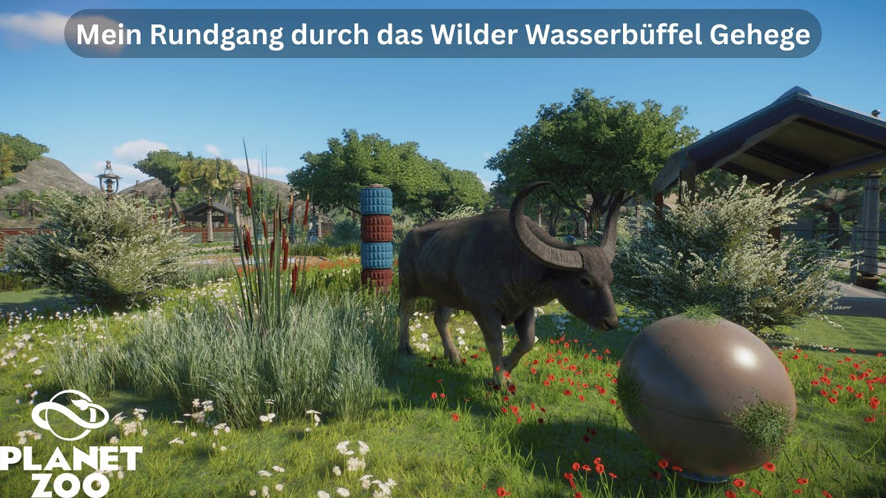 Mein Rundgang durch das Wilder Wasserbüffel Gehege | Planet Zoo