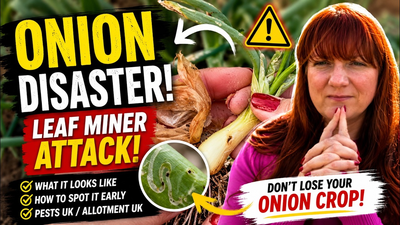 Allotment Problems: Allium Leaf Miner | What It Looks Like Pests UK / Gardening Allotment UK