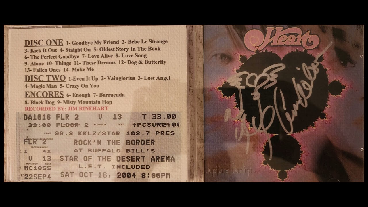 Heart - 10-16-2004 -Star Of The Desert Arena - Primm, NV (Live Audio)