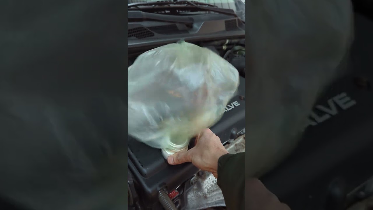 Air from the oil cap.