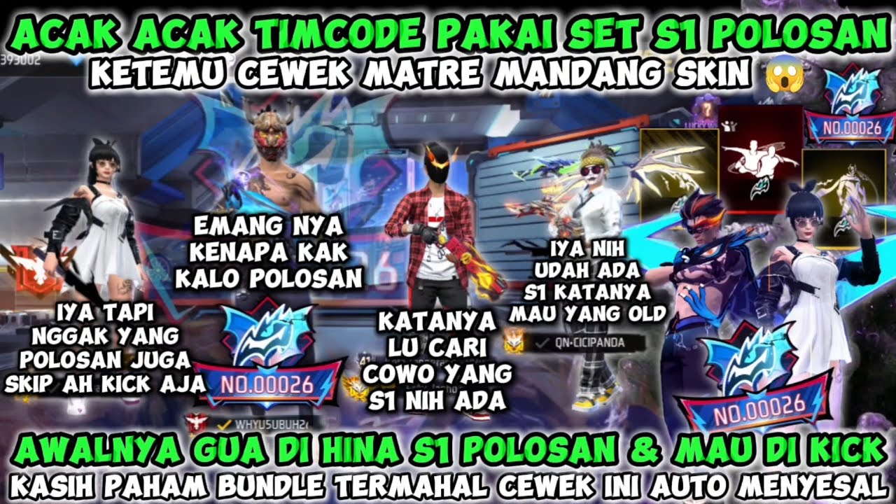 PRANK ACAKACAK TIMCODE PAKAI SET S1 POLOSAN😱KASIH PAHAM CEWE MATRE PAKAI BUNDLE TERMAHAL & EMOT 40JT