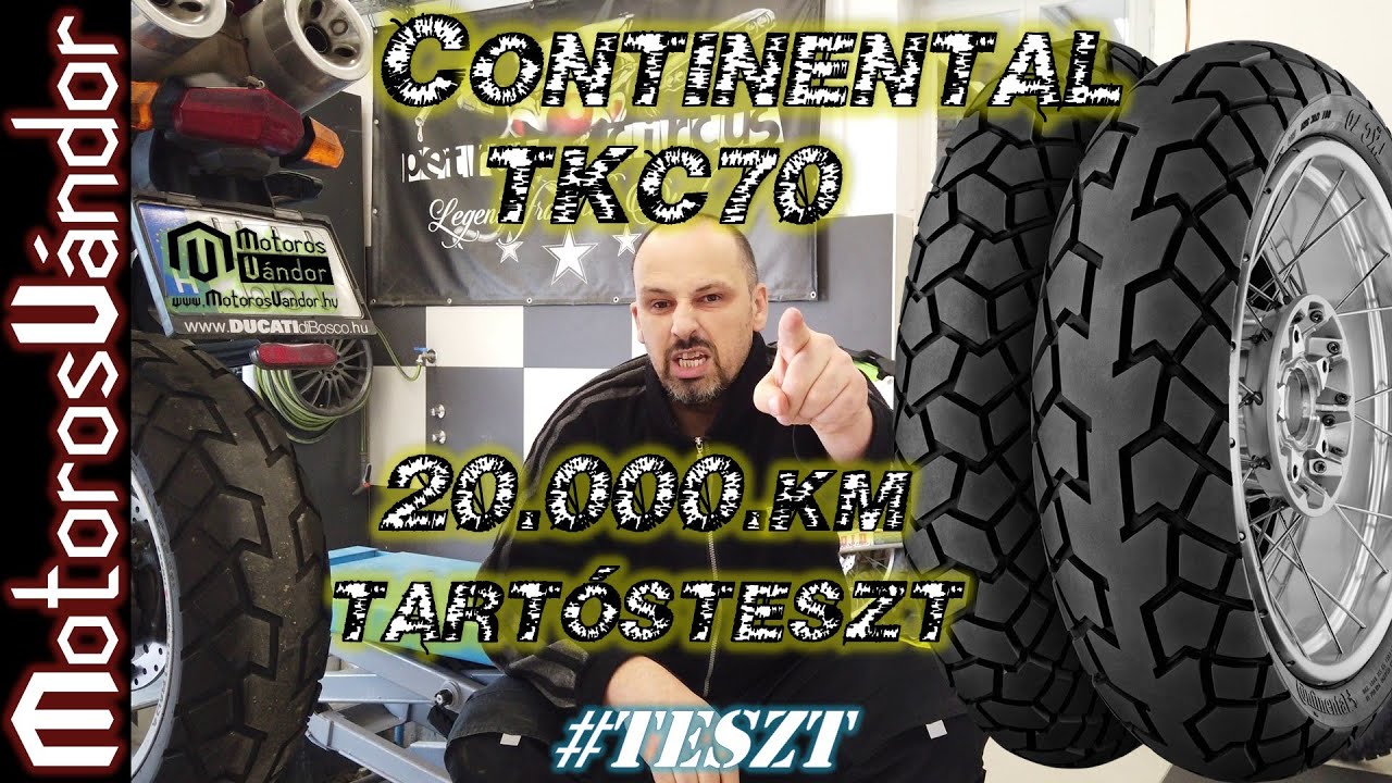 Continental TKC70 Adventure gumi 20ekm tartósteszt