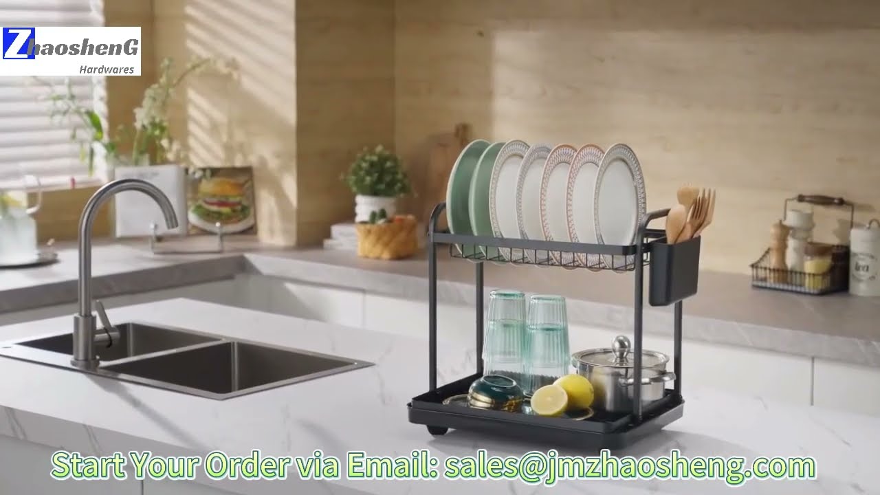 Efficient Dish Rack Drying with Multipurpose Storage Areas