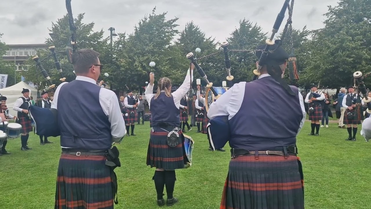 78th Fraser Highlanders Pipe Band Medley Tuning @ World Pipe Band Championships 2024