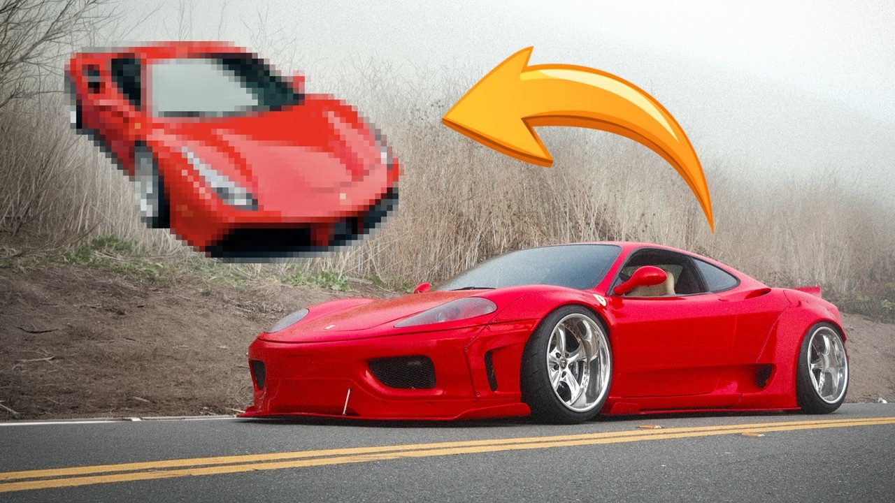 COMPLETELY TRANSFORMING MY SLAMMED FERRARI 360!!!