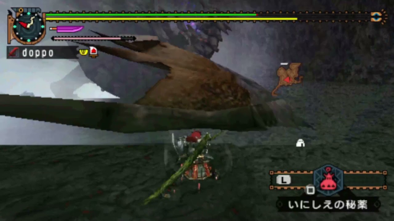 MHP2G 火山の黒き鎧 太刀 9:54