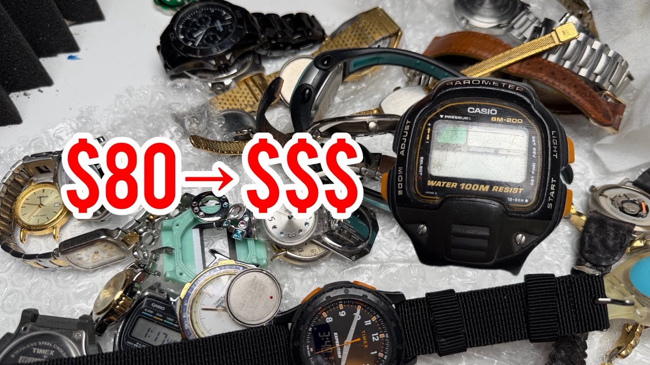 I Bought an $80 eBay Junk Watch Lot… Turned It Into $$$ Profit!