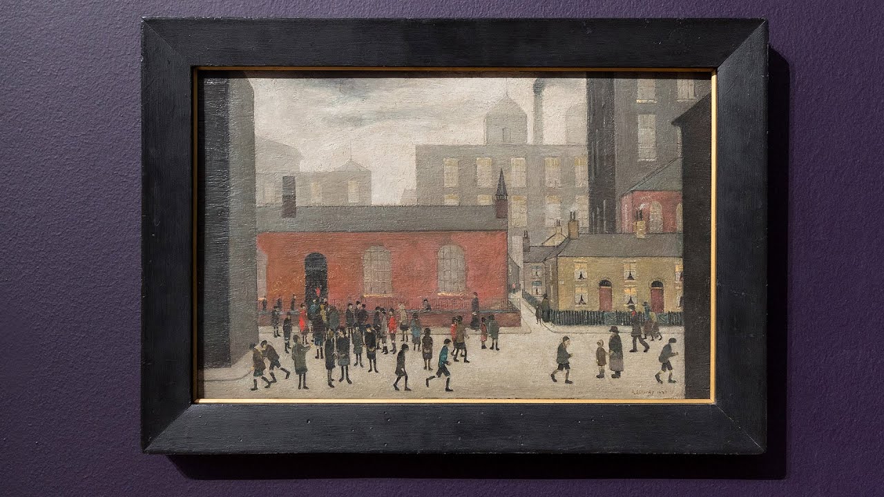LS Lowry - Coming Out of School - Tate Britain - London - December 2022