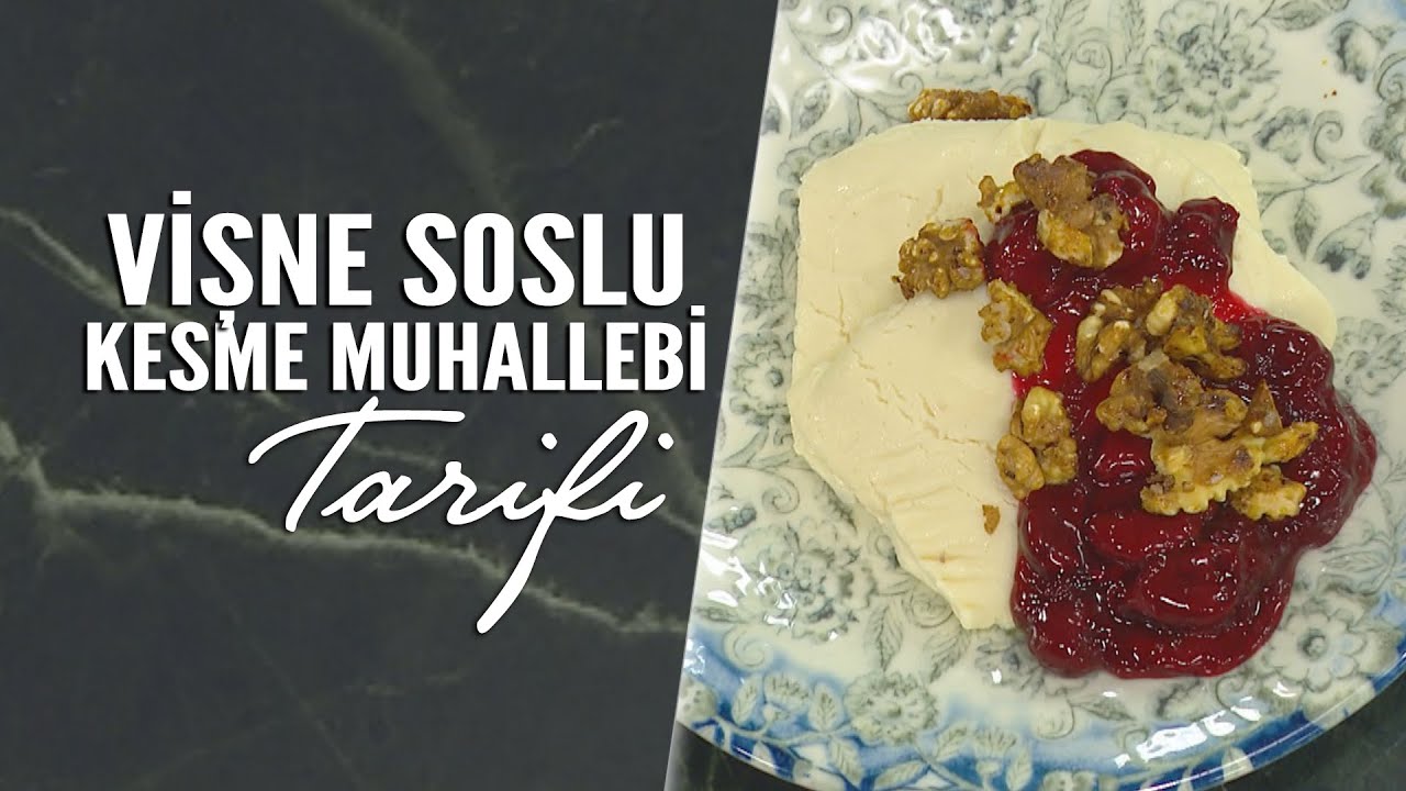 Vişne Soslu Kesme Muhallebi Tarifi