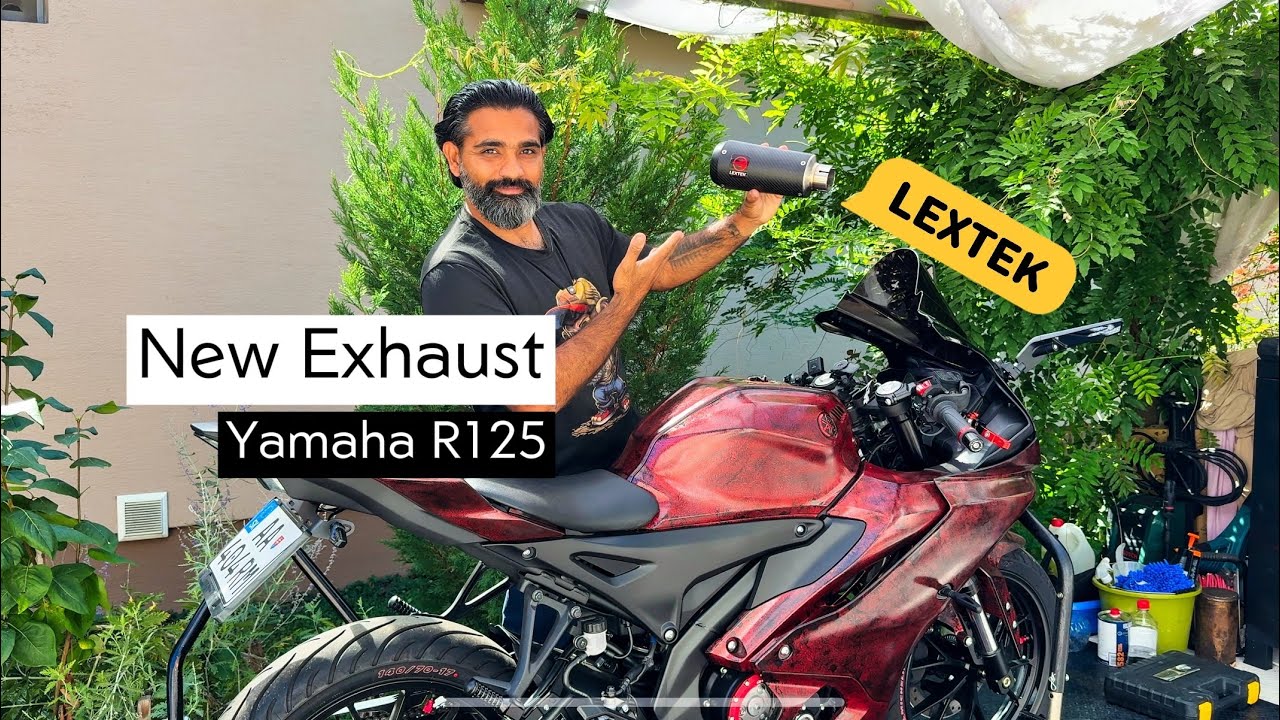 LEXTEK Exhaust for Yamaha R125 2024 | How to wrap and install it?