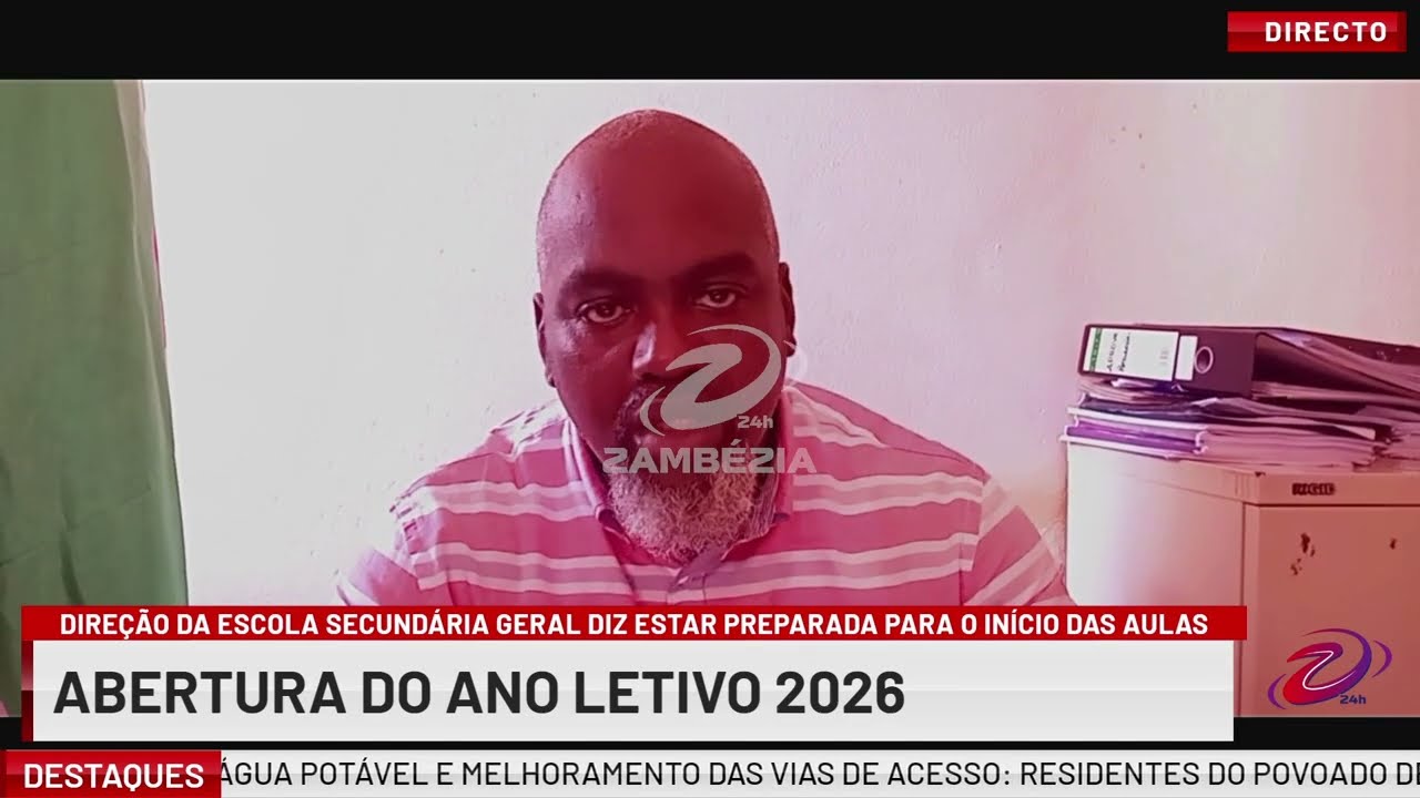 DIREÇÃO DA ESCOLA SECUNDÁRIA GERAL DIZ ESTAR PREPARADA PARA O INÍCIO DAS AULAS| TV Zambézia 24h