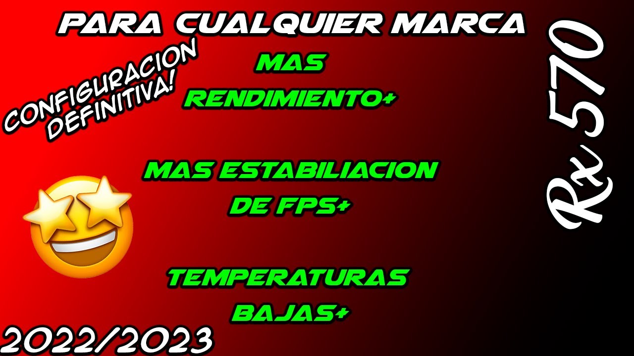 La Mejor Configuracion Para LAS RX 570!