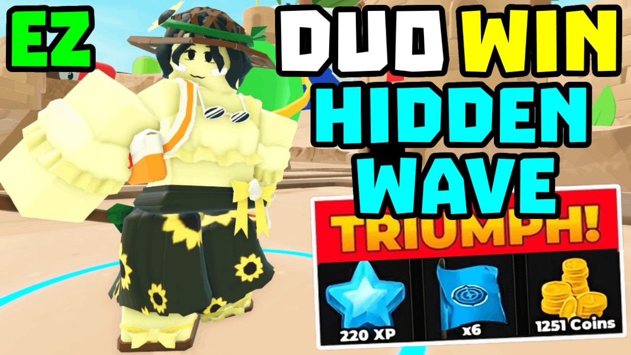 DUO Hidden Wave Победа С Juggernaut + Полный Гайд | TDS Tower Defense Simulator