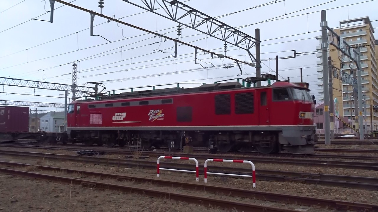 2026.02.23 貨物列車（4090列車）秋田駅到着