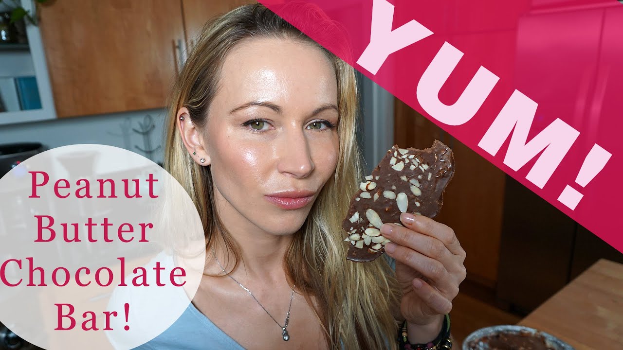Peanut Butter Chocolate Bar - Low Carb Homemade Quick and Easy