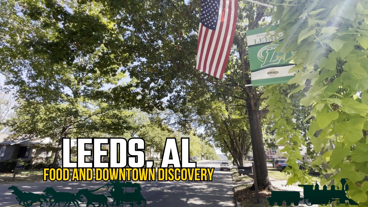 Лидс, Алабама: Лучший сэндвич. Прогулка по центру города. Скрытая кофейная жемчужина!