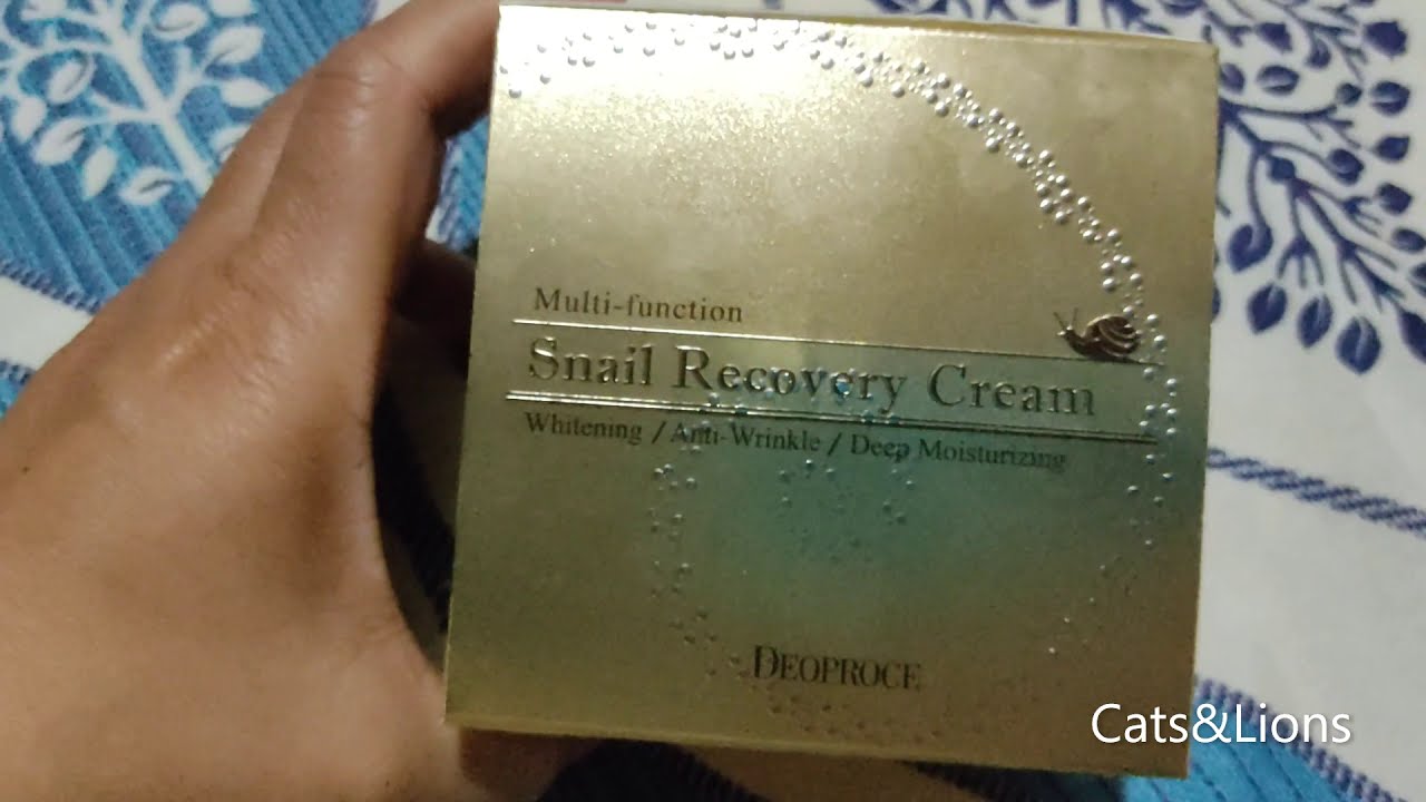 Deoproce Snail Recovery Cream Review