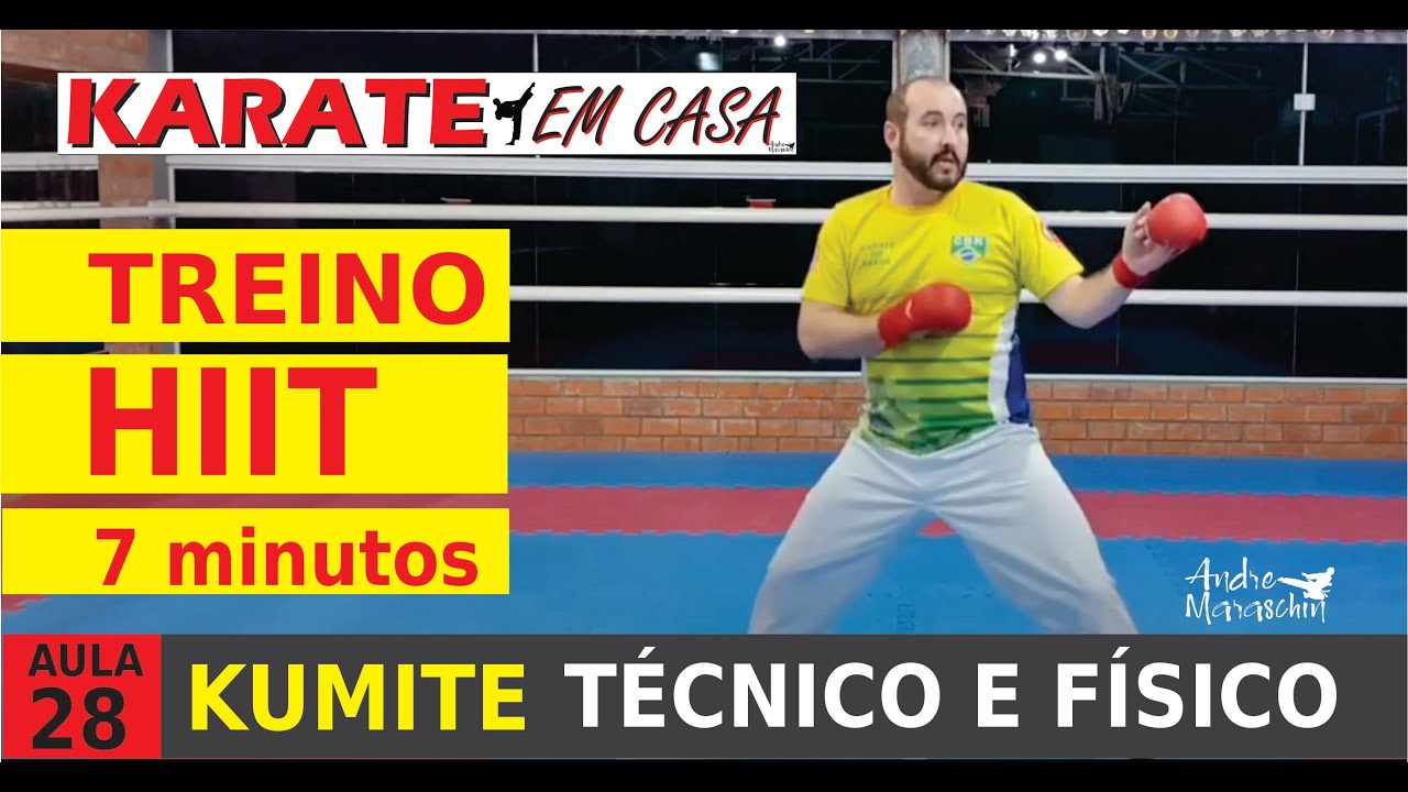 28 Karate em Casa | HIIT 7 Minutos| KUMITE treino Físico e Técnico de alta intensidade