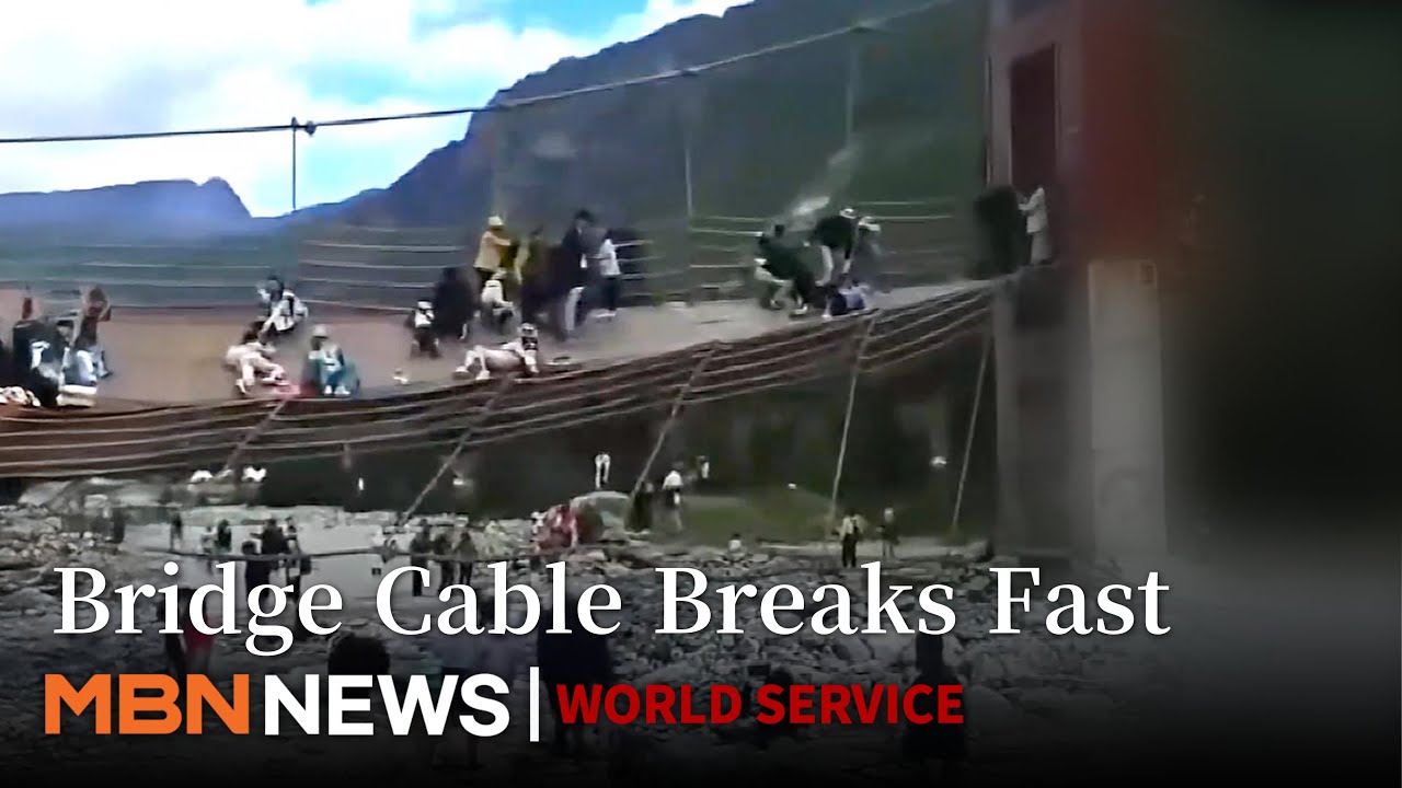 29 Tourists Fall As Xinjiang Suspension Bridge Cable Snaps Again