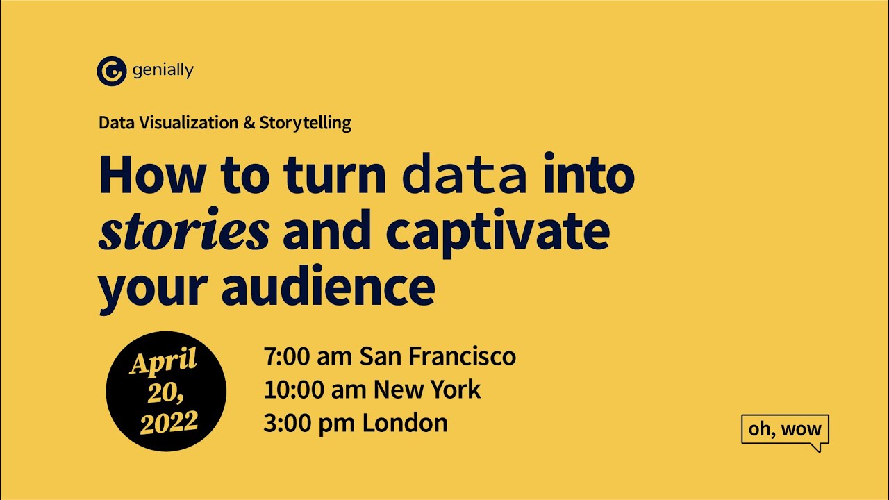 How to turn data into stories and captivate your audience